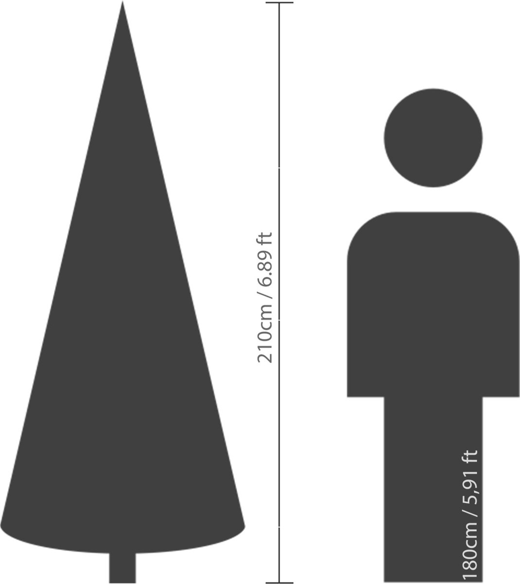 Everlands Grandis Fir kunstkerstboom 210 cm - Zonder verlichting – foto 2