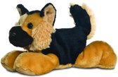 Aurora Pluche herdershond knuffel - 20 cm - Honden knuffels - Knuffeldieren honden speelgoed