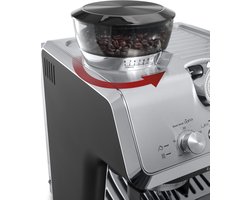 De'Longhi La Specialista Arte – Pistonmachine met bonenmaler, Handmatige espresso- en melkbereidingen, Inclusief professionele baristakit- Metal/Black - EC9155.MB