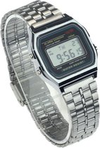 Hidzo Horloge Digital Watch Ø 37 mm - Zilver - Staal