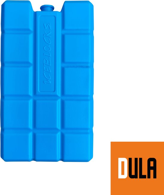 DULA Koelelementen - blauw - 4 stuks - 400 gram - 16x9x3,2cm van DULA — afbeelding 4