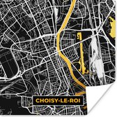 Poster Plattegrond – Kaart – Stadskaart – Frankrijk – Choisy-le-Roi - 75x75 cm