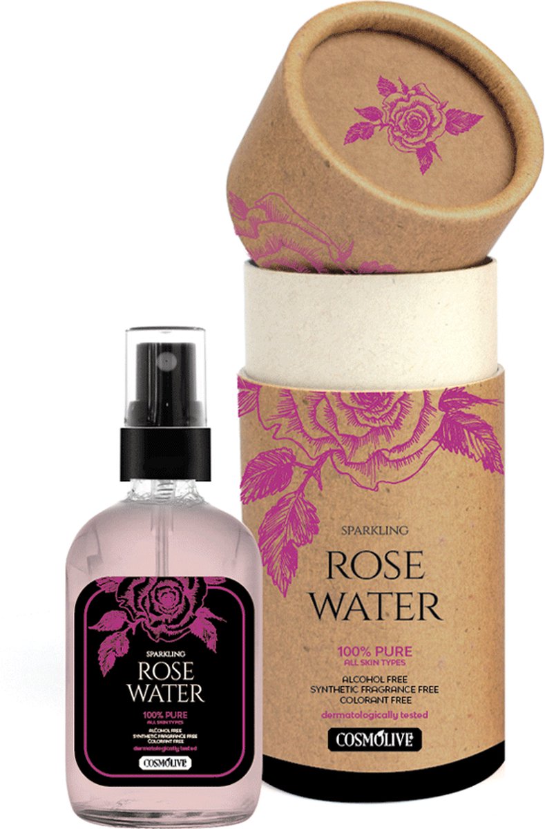 Cosmolive - Rozenwater - (Reinigingstonic / Make-up verwijderaar) - 240 ml