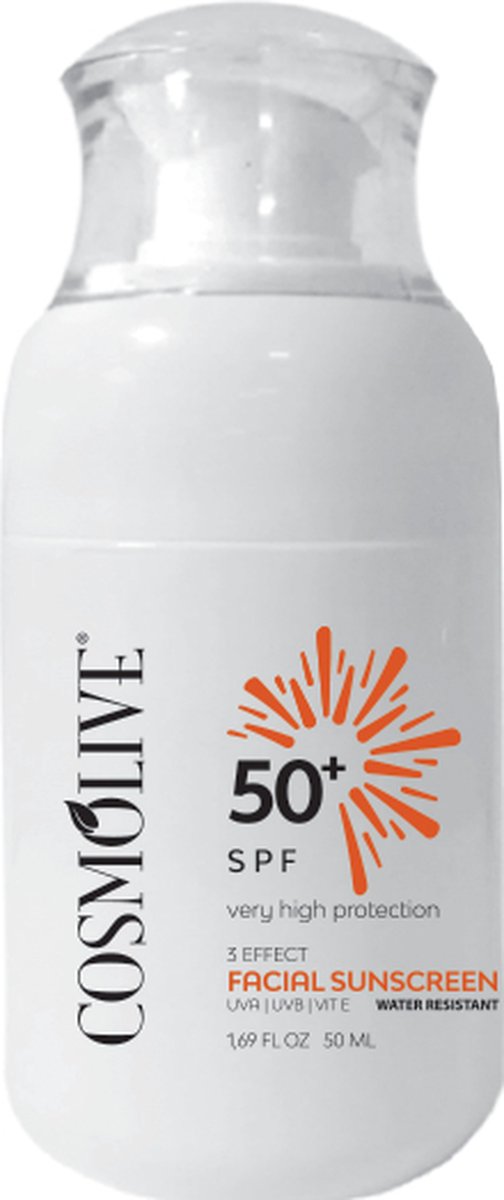 Cosmolive Facial Sunscreen - Gezicht Zonnecreme - 50+spf 50ml