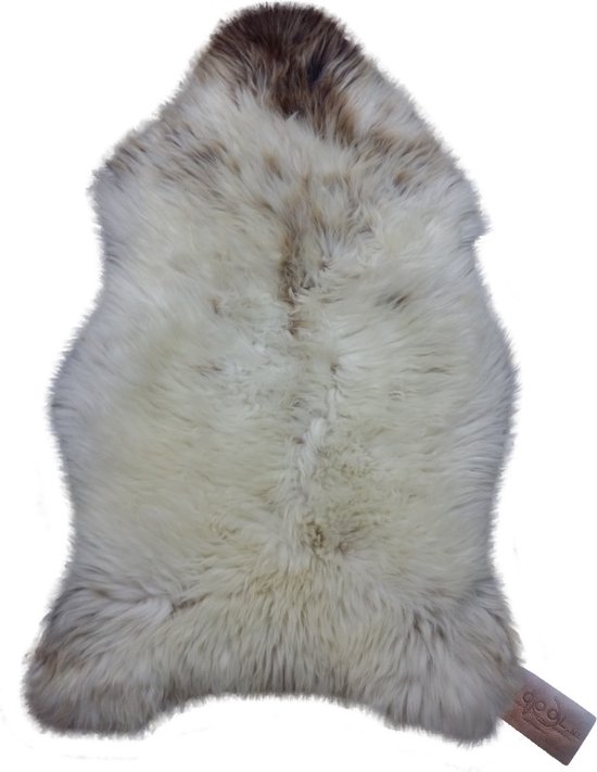 LAINE Peau de mouton islandaise Large (105cm) - Grijs , WOOOL longs & 100% ECO