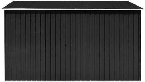 vidaXL - Tuinschuur - 257x298x178 - cm - metaal - antracietkleurig