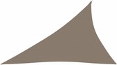 vidaXL - Zonnescherm - driehoekig - 3x4x5 - m - oxford - stof - taupe