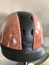 Safeways-helmets, uniek ontwerp KED Tara cap Mahony Polo. Maat L is 57 - 63cm