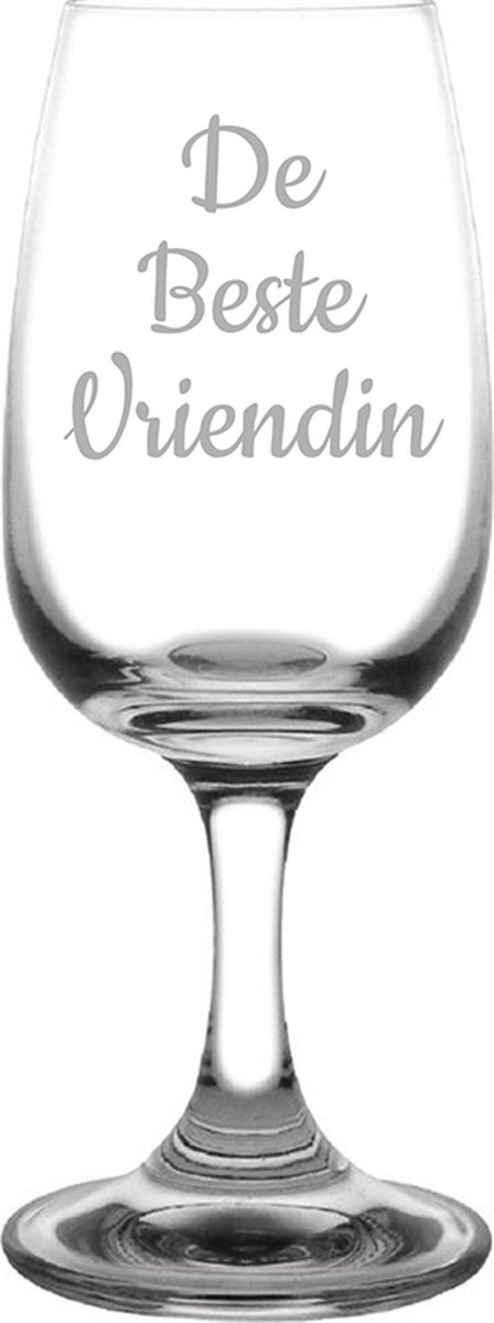 Gegraveerde portglas 12cl De Beste Vriendin