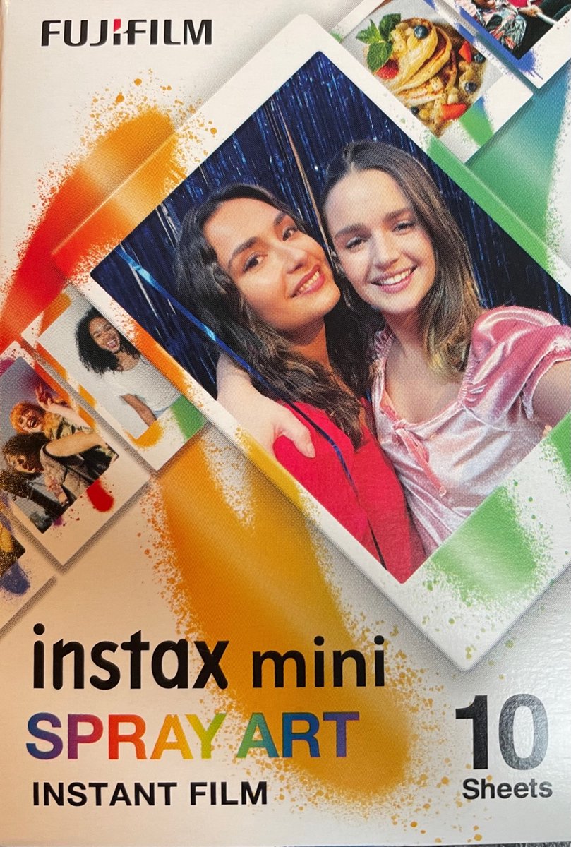 pelicula fotografica fujifilm instax mini spray art