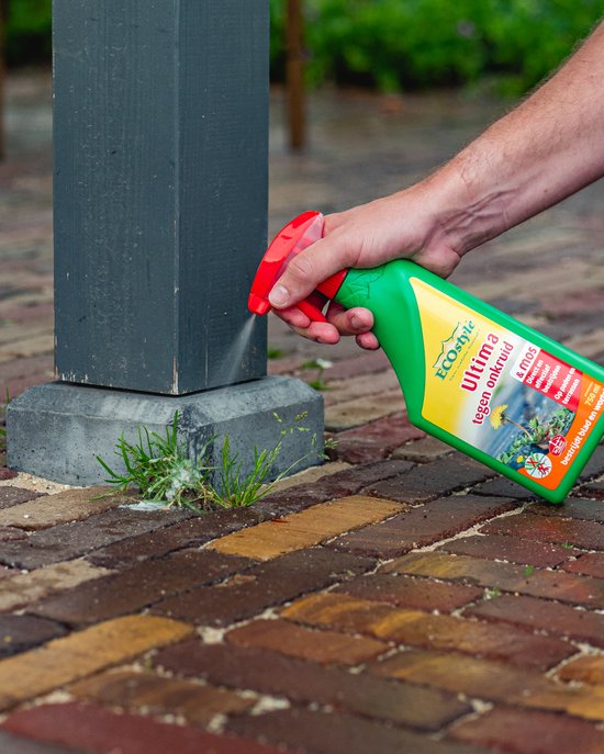 Ecostyle Ultima Onkruid & Mos Spray Onkruidverdelger - Paden & Terrassen - Bestrijdt Blad & Wortel - Onder Bomen & Struiken - Werkt Binnen 3 uur - 750 ML van Merkloos	 — afbeelding 3