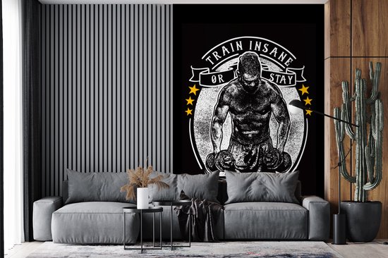 Papier peint - Papiers Papier peint photo - Sport - Rétro - Citation - Largeur 200 cm x Hauteur 300 cm