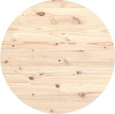 vidaXL - Tafelblad - Ø90x2,5 - cm - massief - grenenhout