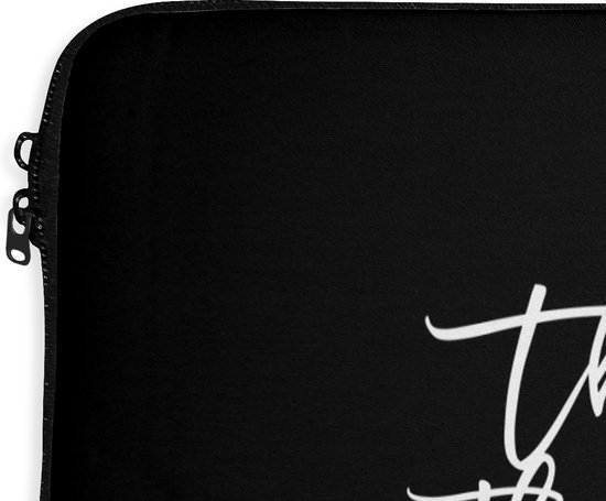 Housse pour ordinateur portable 15 pouces - Citations - Chiens - Le meilleur thérapeute a de la fourrure et quatre pattes - Housse pour ordinateur portable