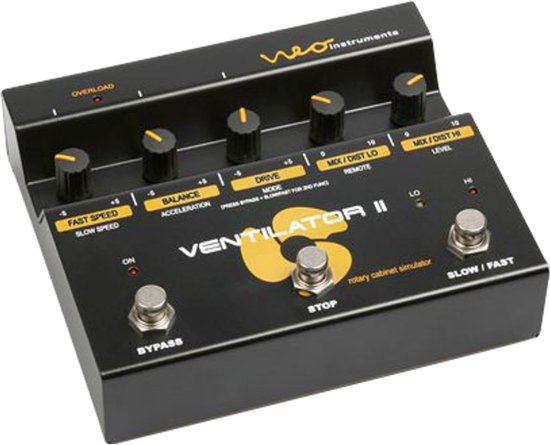 Neo Instruments Ventilator II roodoreffect, Bodengerät - Effectpedaal voor keyboards