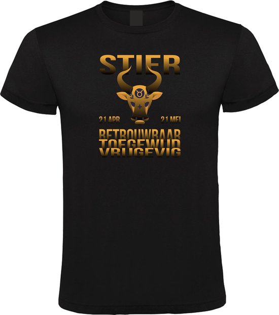 Klere-Zooi - Sterrenbeeld - Stier - Heren T-Shirt - 4XL