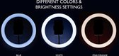 LED Ring Light 30 cm/12 inch met Verstelbaar Statief (56 tot 160cm) - Inclusief Telefoonhouder -/ / Youtube / Streaming - - Studio Ringlamp - Studiolamp