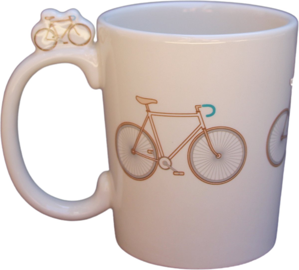 Cycle Gifts Koffiemok Racefiets - Mok - Beker - Kopje - Koffiebeker - Koffiekopje - Fietser - Cadeau - Wit
