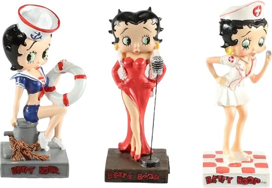 Figurines de collection Betty Boop - figurines en résine - chanteuse -  médecin - femme... | bol.com
