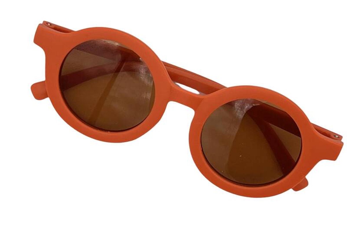 Kinder-zonnebril voor jongens/meisjes - kindermode - fashion - zonnebrillen - orange/red - oranje/rood
