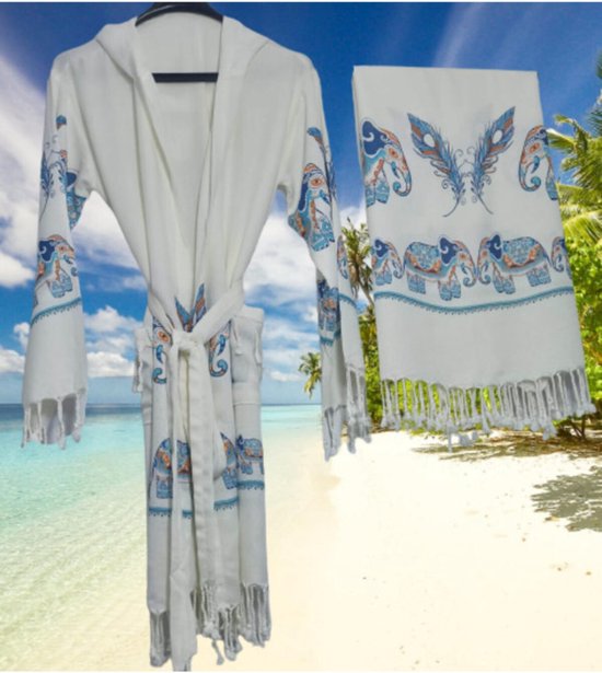 Badjas van hamamdoek, saunadoek, voor dames voor ultieme luxe, met ceintuur & capuchon - Lange vorm Dames Licht en Modieus, zwart, M Tall Badjas van hamamdoek, saunadoek, voor dames voor ultieme luxe, met ceintuur & capuchon - Lange vorm Dames Licht en Modieus, zwart, M Tall