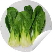 Cercle de jardin Trois bok choy - 120x120 cm - Affiche de jardin ronde - Extérieur - XXL