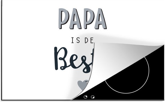 KitchenYeah® Inductie beschermer 81x52 cm - Quotes - Papa is de beste