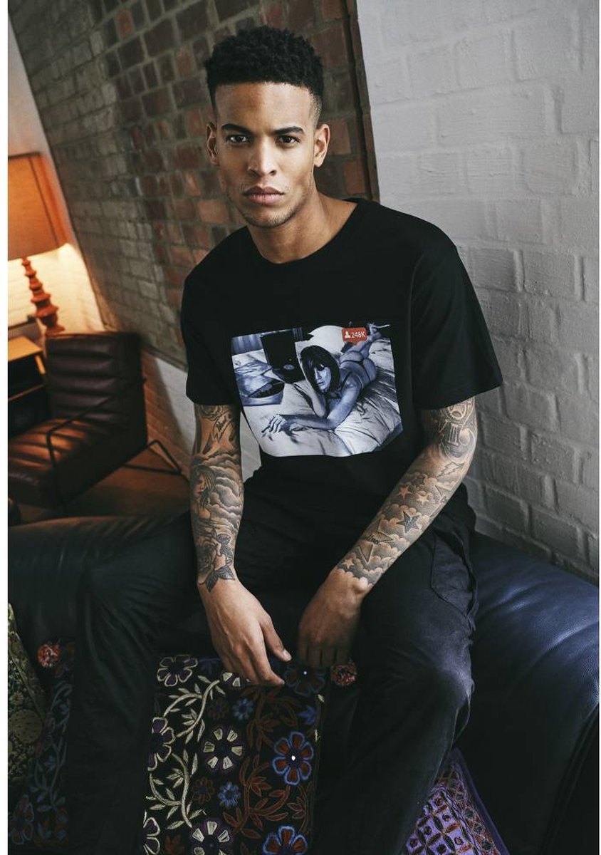 Mister Tee Thousand Likes Heren T-shirt M Zwart