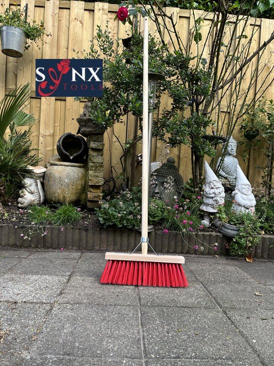 Synx Tools Nylons StraatBezem 35cm - Bezems - Buiten bezem Kunststof haren - Bezem met Steel 150 cm - Schrobborstels - Buitenbezem van Synx Tools — afbeelding 5