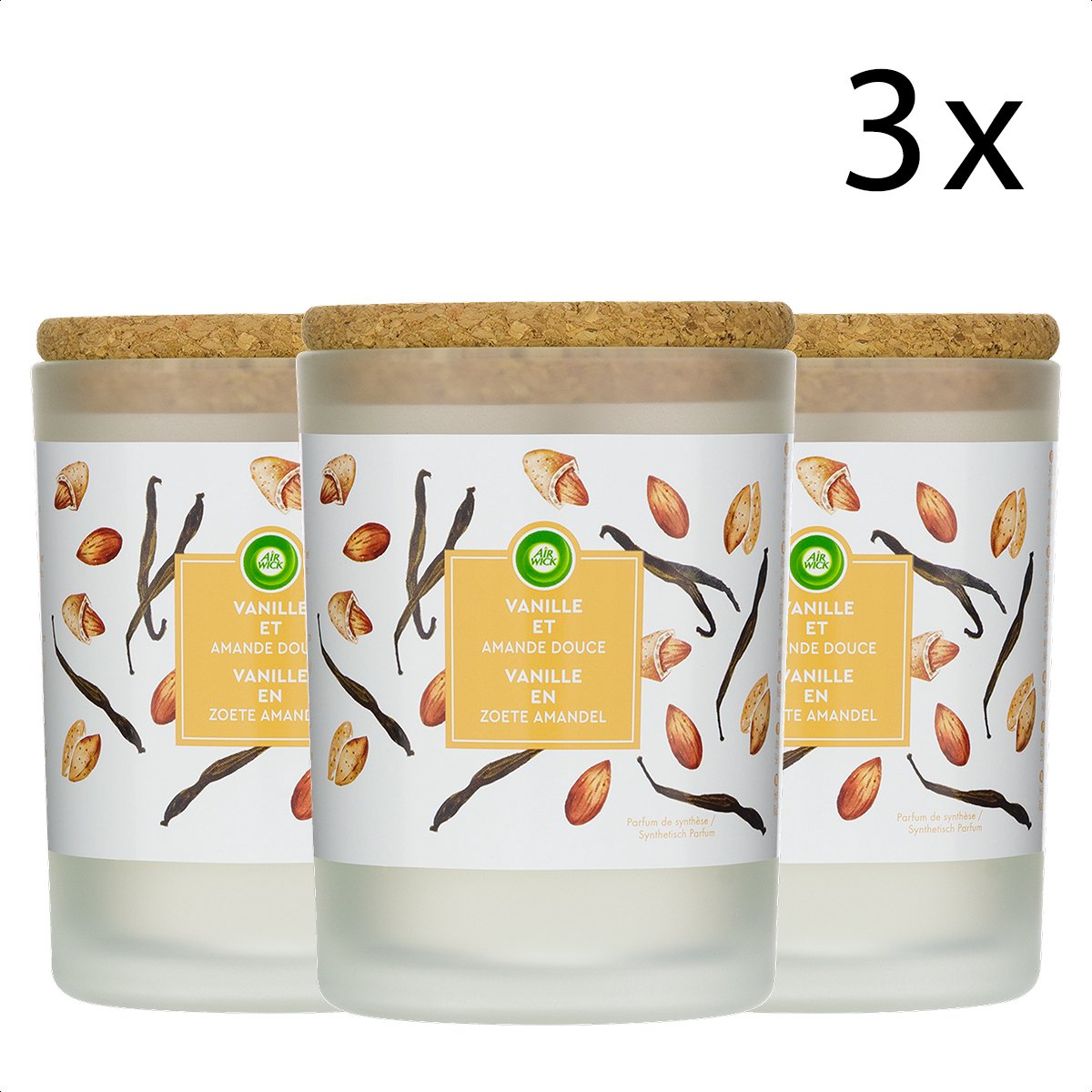 Air Wick Geurkaars - Vanille & Zoete Amandel x3