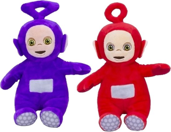 Pluche Teletubbies speelgoed knuffel Po en Tinky Winky 36 cm - Speelfiguren  set | bol.com