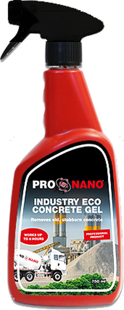 ProNano | Pro Nano ECO Concrete Gel 750ml | Ready to use | Voor het reinigen van extreme beton of cement vervuiling | Uniek internationaal product | Milieu vriendelijk | Toelaatbaar op iedere werkplaats | Biologisch afbreekbaar |