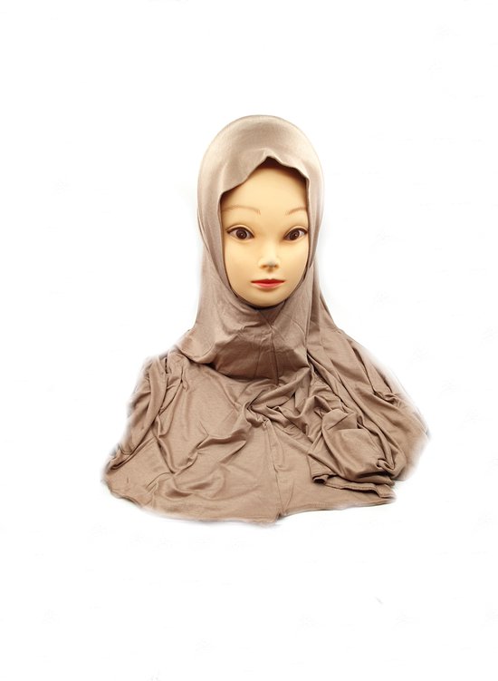 Beau foulard kaki, hijab instat, couvre-chef, hijab.