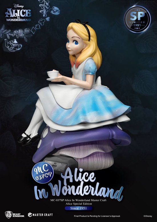 Alice In Wonderland Master Craft Statue - MC-037 Limited Edition, 14 Inches Tall - View #9