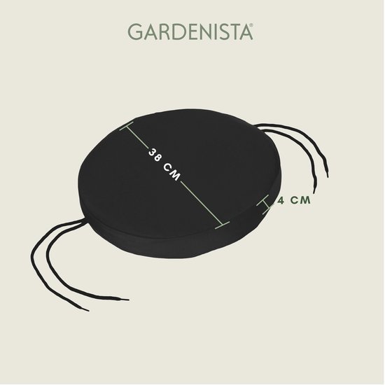 Gardenista Tuin ronde Bistro Patio stoel zitkussen Kussen Seating Meubilair  Outdoor... | bol.com