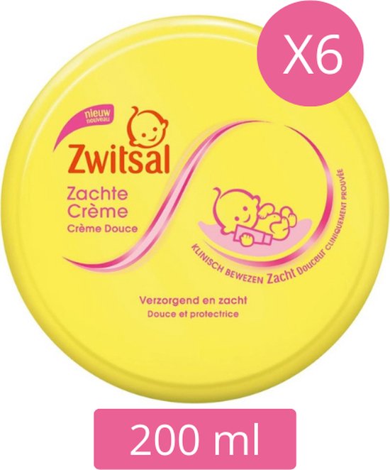 Zwitsal Zachte Creme - 6 x 200 ml van Zwitsal — afbeelding 2