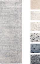 Tapis Salon à Poils Courts Argent 80 X 300 cm, Tapis Chambre Moderne, Tapis de Sol Super Doux