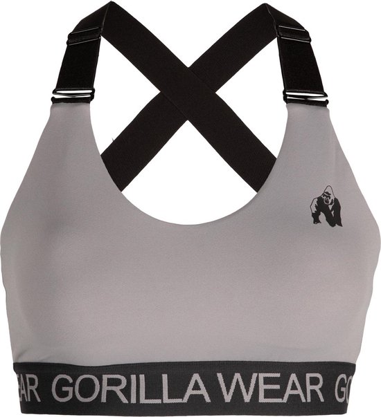 Gorilla Wear Colby Sportbeha - Grijs - XS