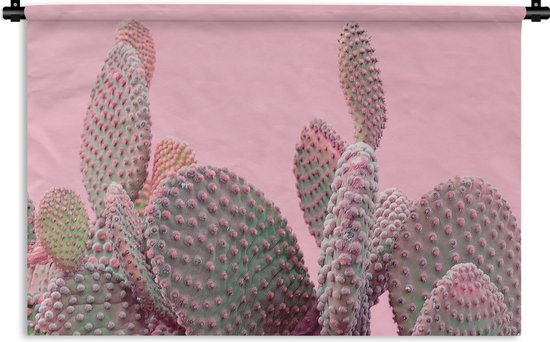 Wandkleed - Wanddoek - Cactus - Planten - Zomer - 180x120 cm - Wandtapijt