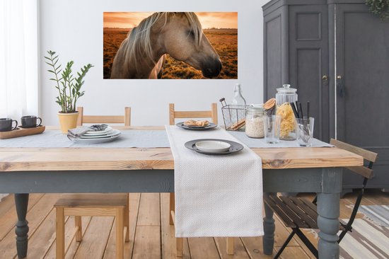 Poster Cheval - Animaux - Portrait - 120x60 cm