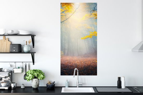 Affiche Forêt - Brouillard - Automne - 60x120 cm