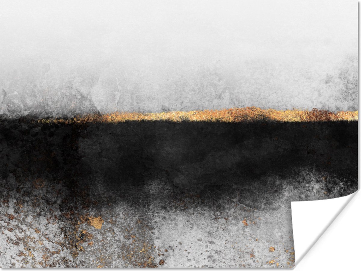 Poster Goud - Abstract - Luxe - 120x90 cm
