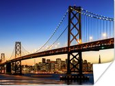 Affiche Pont - San Francisco - Skyline - 80x60 cm