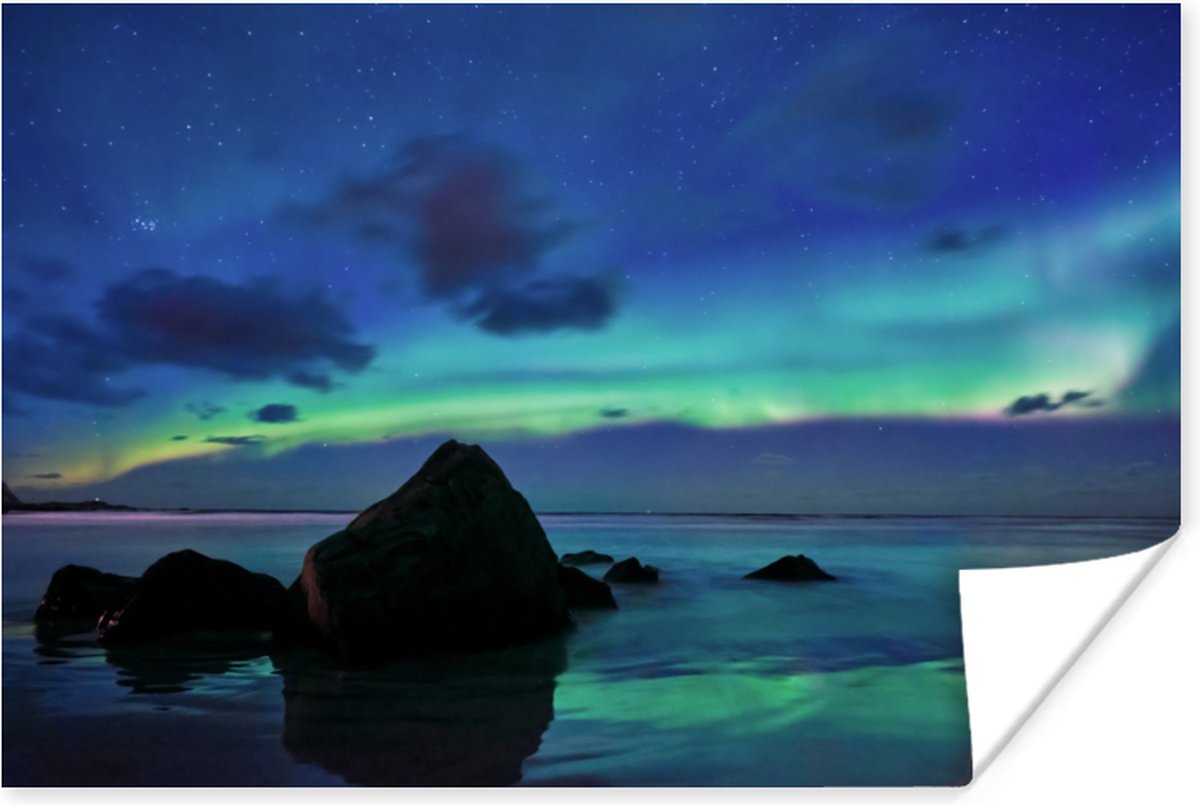 Poster Lucht - Landschap - Aurora - 120x80 cm