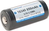 KeepPower 16340 850mAh (beschermd) 2 A Li-ion oplaadbare batterij