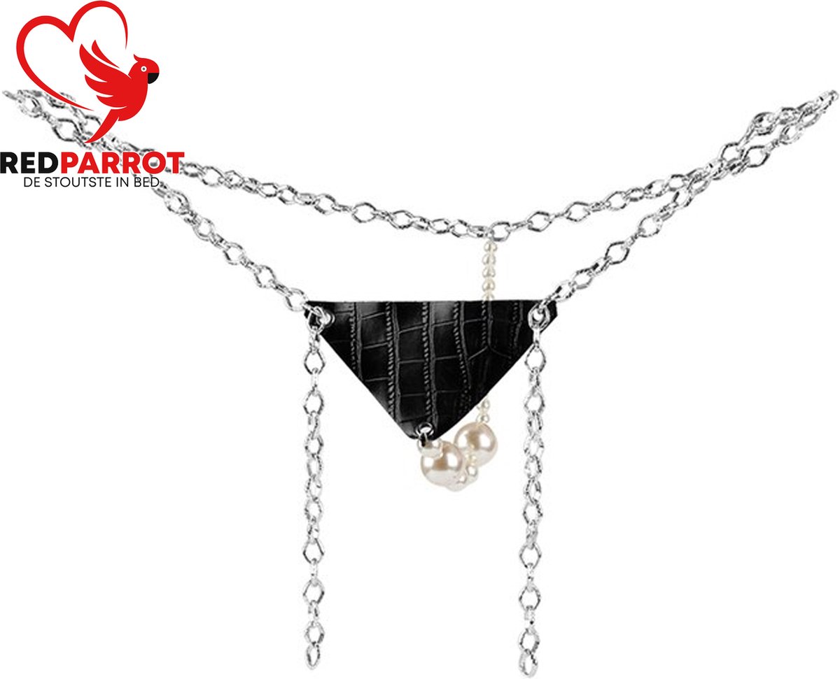 Prachtige String met parels en kettingen | Erotische string | Sexy string | Luxe uitvoering | Verstelbaar | One size | Design string