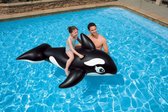 Intex Walvis Rideon 193x119cm - Opblaas walvis/orka - Zwembadspeelgoed - 193 x 119 cm