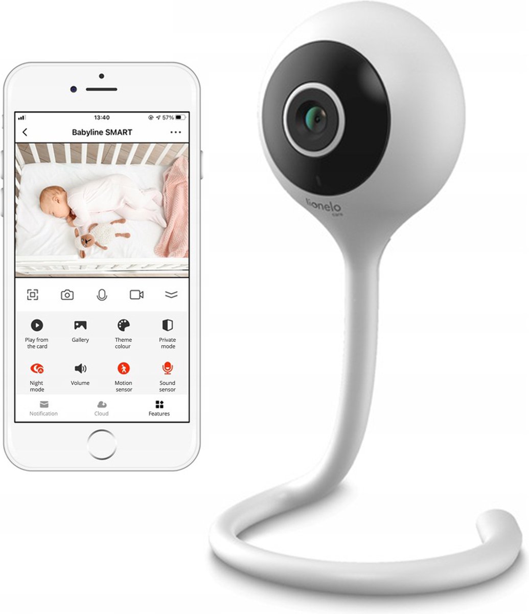 Lionelo Babylline SMART Babyfoon met Camera en Nachtzicht - afbeelding 2