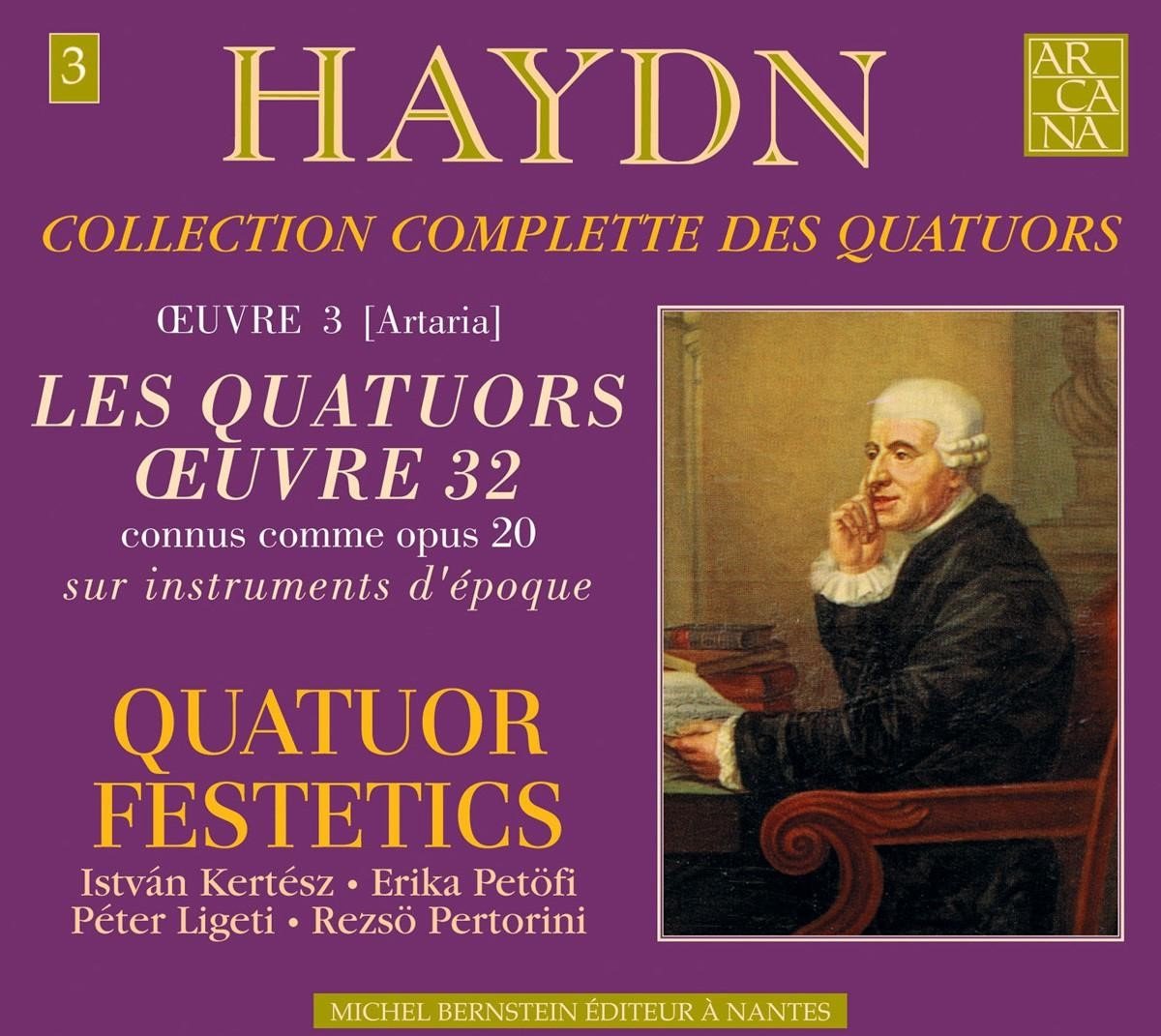 Quatuor Festetics - Haydn: Les Quatuors Oeuvre 32 (Connus Comme Opus 20) (2 CD)