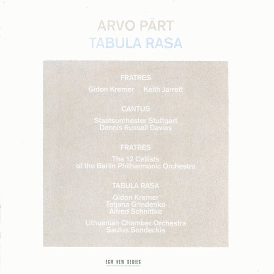 Arvo Pärt - Tabula Rasa (CD)